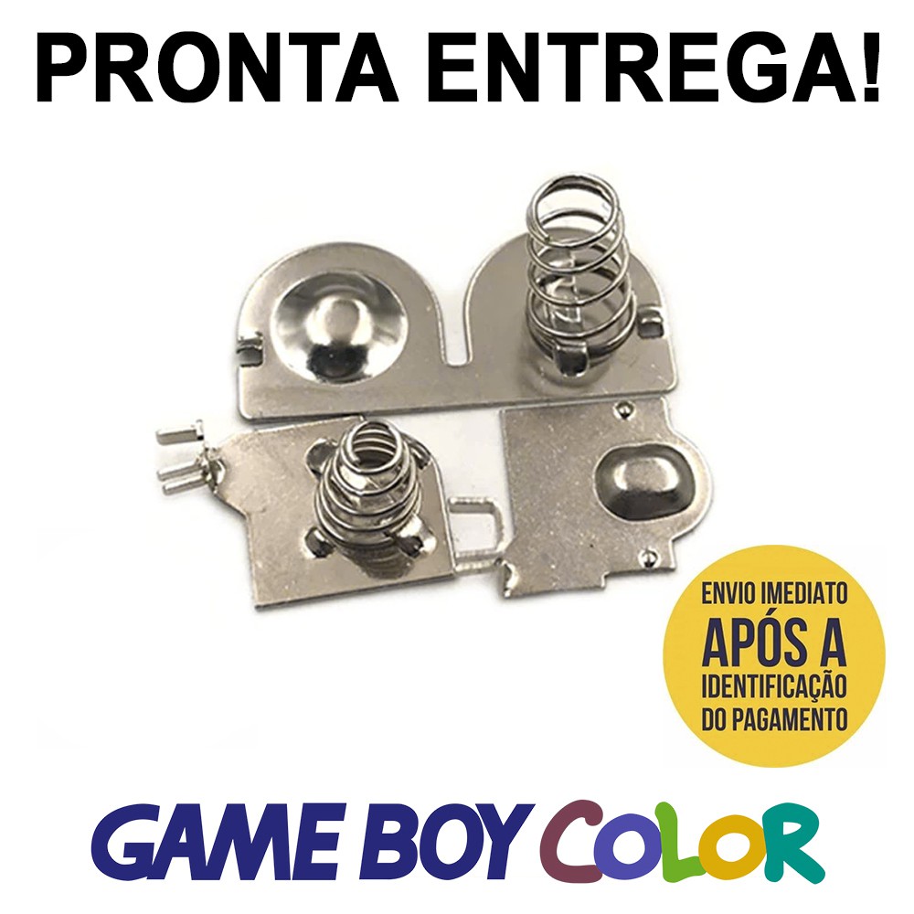 Kit Conector Pilhas Gameboy Color Nintendo Terminal Mola Gbc Novo!