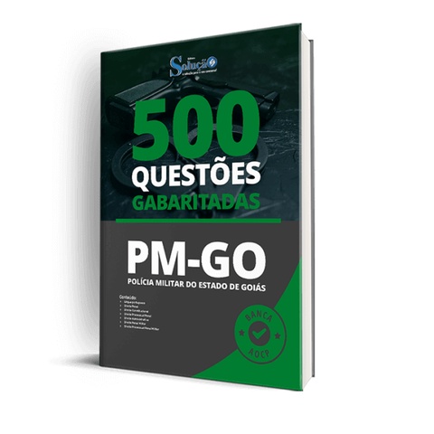Apostila Caderno de Testes PM GO - Polícia Militar Goiás