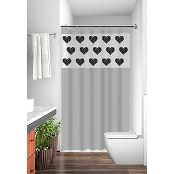 Cortina Box 1,80x2,00m Com Ganchos Pvc 100% Antimofo Cores e Estampas Variadas em Oferta na Shopee