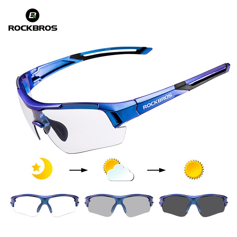 ROCKBROS Óculos Fotocrômicos Ciclismo Caminhada De Sol UV400 Esportivo Homens Mulheres MTB Bicicleta 2 Estilos