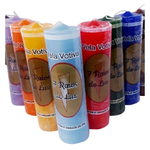 Vela Dias Votiva Colorida Parafina Pura Shopee Brasil