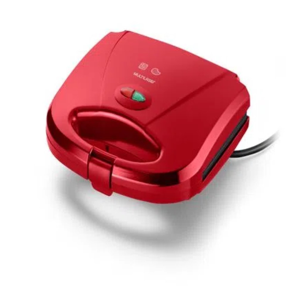 Sanduicheira Elétrica Mini Grill Gourmet Multilaser 220V 750W Vermelha - CE149