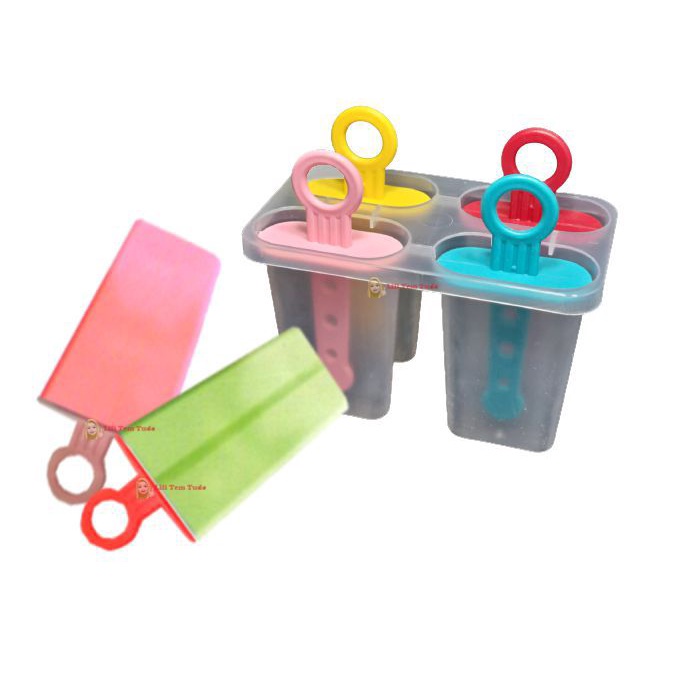 Forma 4 Picoles Sorvetes Gelo Infantil Livre Bpa Picoleteira forma Picolé picole