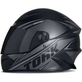 Capacete Fechado Pro Tork R8 Pro Fosco Prata 60 Viseira Fumê