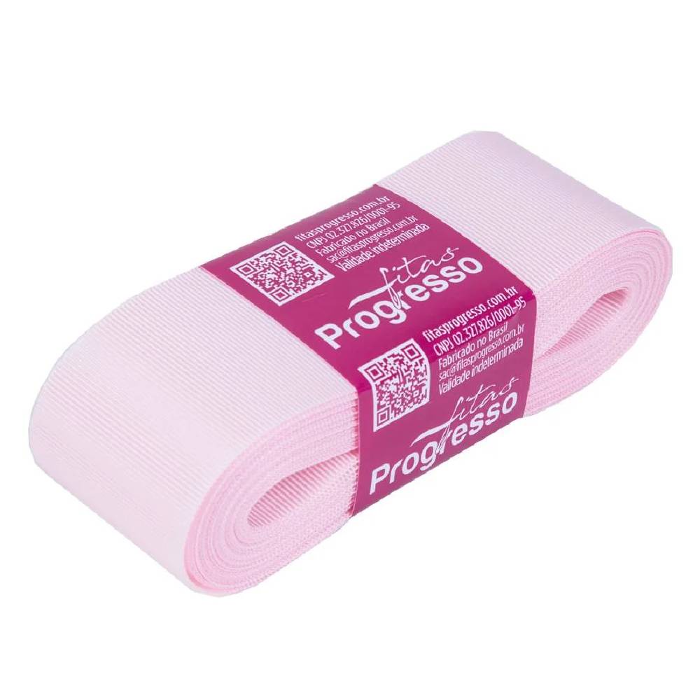 Fita Gorgurão Progresso 38mm nº9 - 10m 206 Rosa Claro - 1un em Oferta na Shopee