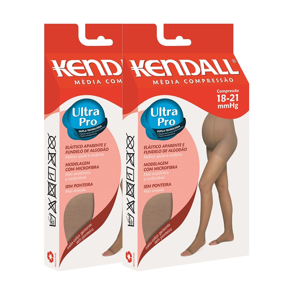 Kit 2 Meia de Compressão Gestante Kendall 1652 S/ Ponteira em Oferta na Shopee