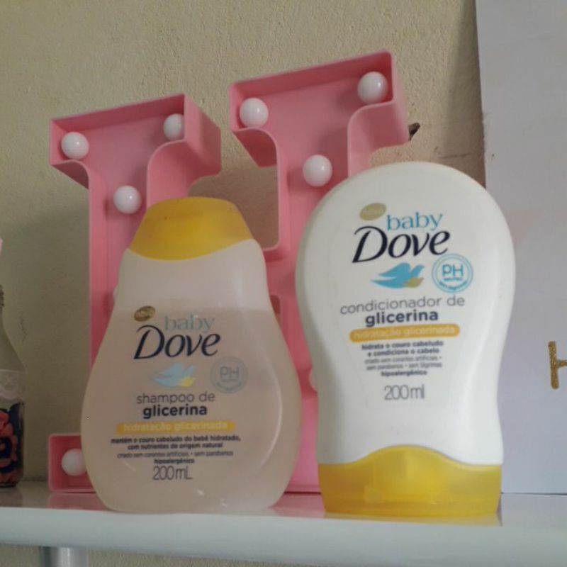 Shampoo e condicionador Dove Baby (desapego) Shopee Brasil