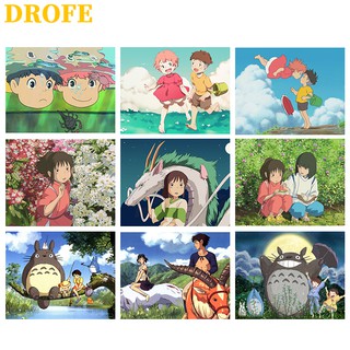 Drofe (: 50x40) ~ Hayao Miyazaki Animação Série ~ Pintura Por Números Para Arte Da Parede / Diy Pintura Por Números