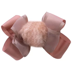Presilha Bico De Pato Infantil Menina Acessório Pompom 17.06