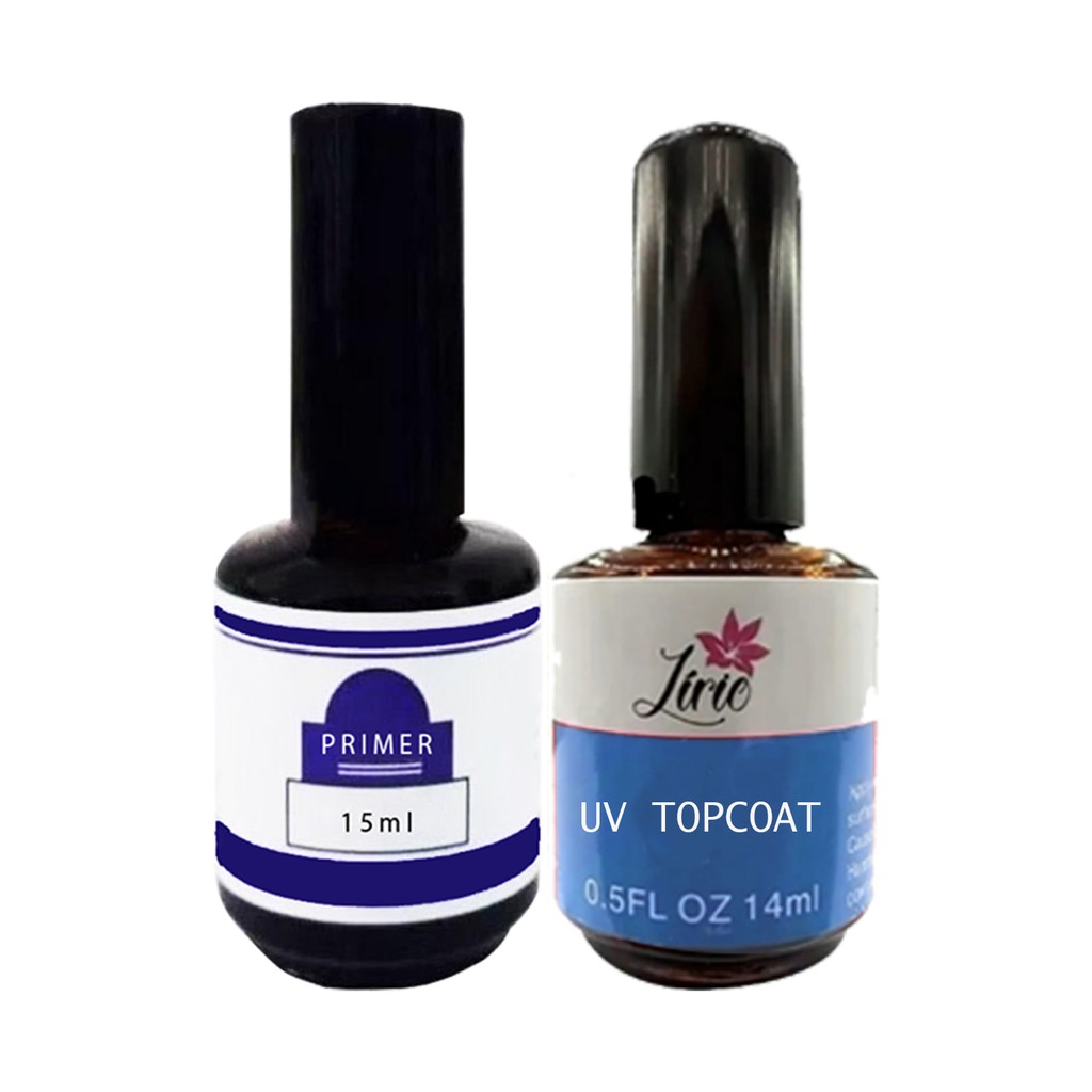 Kit 1 Primer E 1 Top Coat 15 Ml Shopee Brasil
