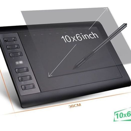 Mesa Digitalizadora 10moons 10 Polegada 10 Moons grande 1060 Plus black Promoção