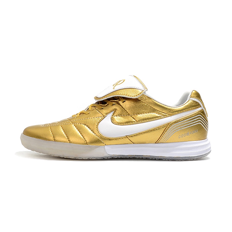Tênis Nike Legend R10 Galvanizada FG Futebol Dourado | Shopee Brasil