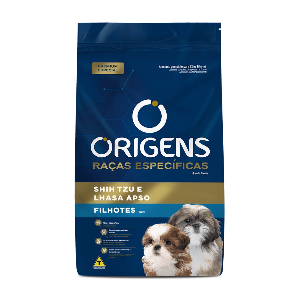 Ração Origens Cães Filhotes Shihtzu/Lhasa - 3Kg em Oferta na Shopee