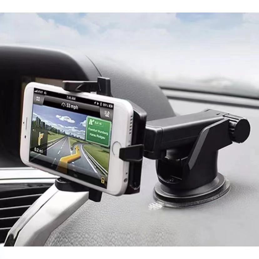 Suporte Celular GPS Carro Resistente Firme Haste Ajuste Prolongável Rotação 360 Base