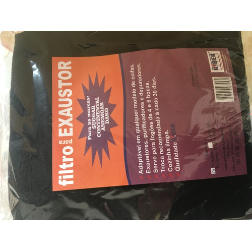 10 Filtro P/ Exaustor Universal (feltro Manta) Suggar