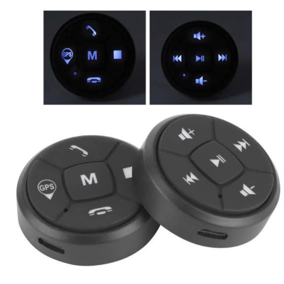 controle volante remoto do carro universal android janela botão bluetooth universal sem fio 10 funções