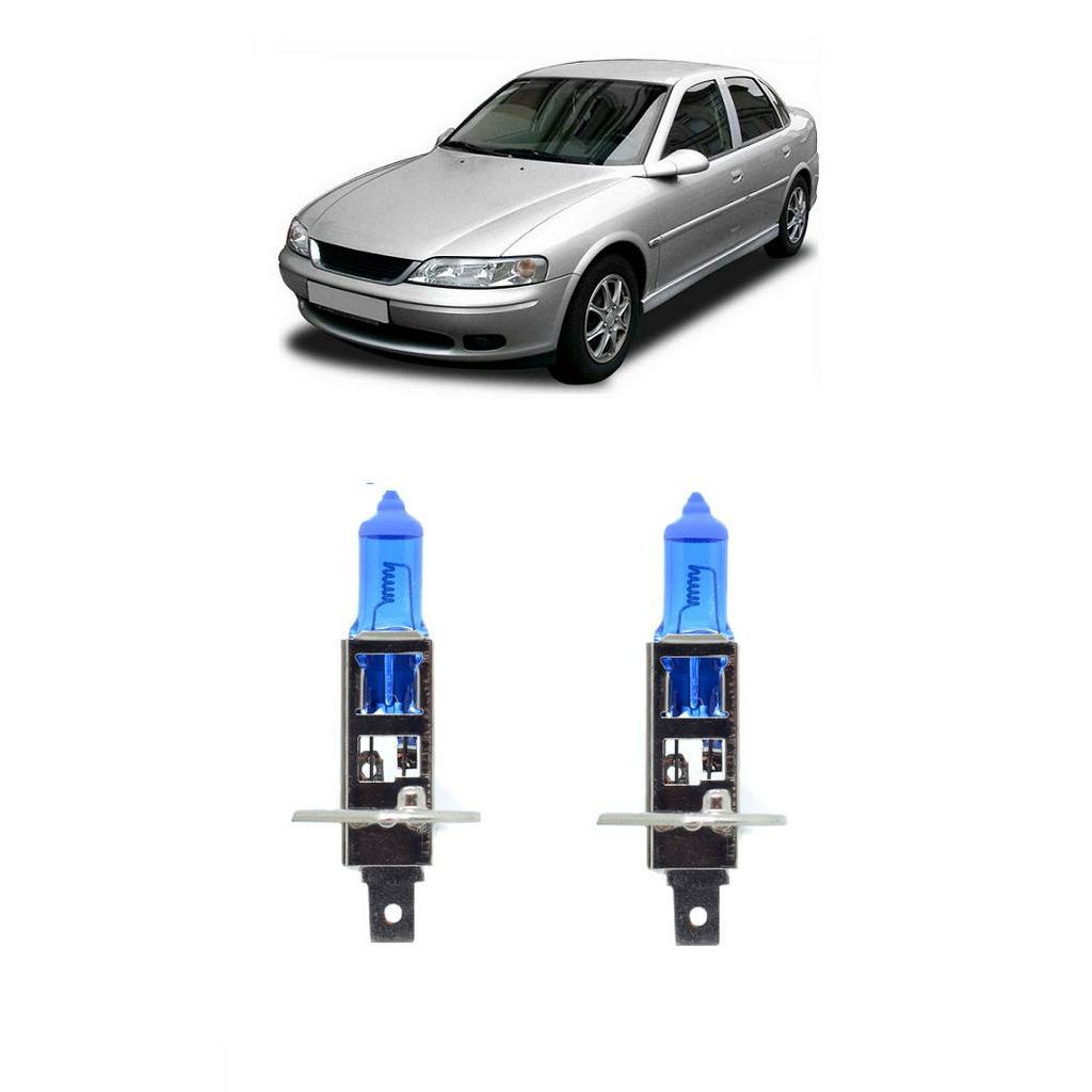 Par Lampada Super Branca Farol Alto Vectra 1997 1998 1999 2000 2001 2002 2003 2004 2005 8500k H1