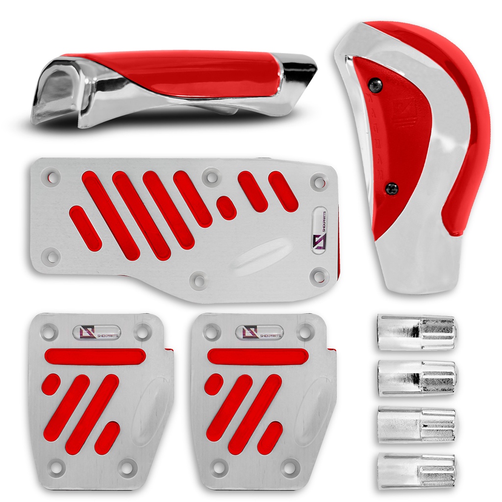 Jogo Pedaleira Cambio Manopla Freio Mão Pino Pneu Tuning em Oferta na Shopee