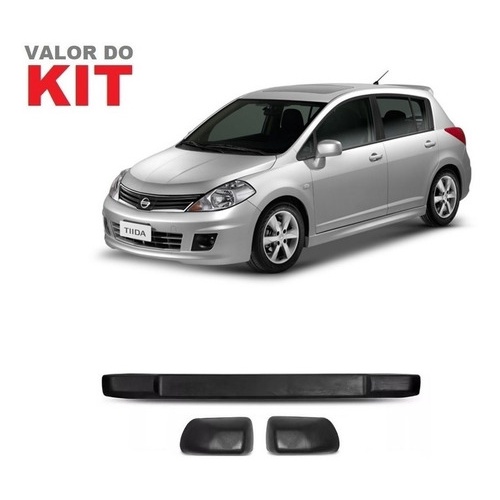Kit Protetor Parachoque Borracha Nissan Tiida 08 09 10 11 12