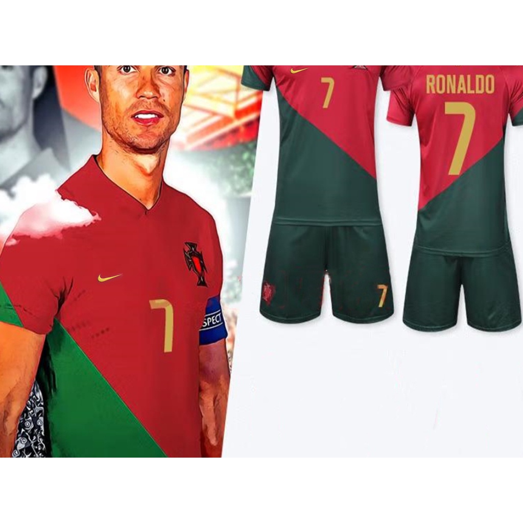 Camisa De Futebol De Portugal Cr7 Cristiano Ronaldo Jersey I Home 2021/2022
