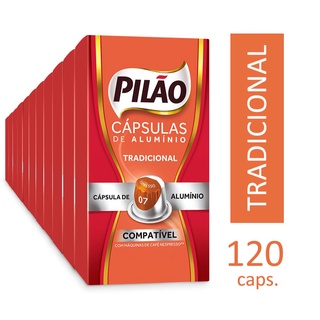 Kit 120 Cápsulas Café Pilão Tradicional 7