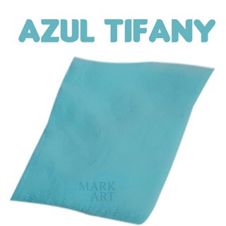 Meia de seda lisa para artesanato | Passo Fofo | azul Tifany | 1 unidade em Oferta na Shopee