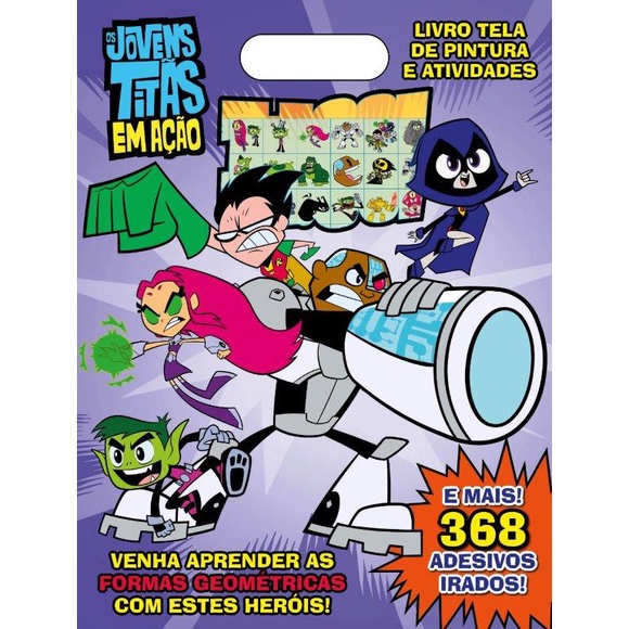 Jovens Titãs Livro Tela de Pintura e Atividades em Oferta na Shopee