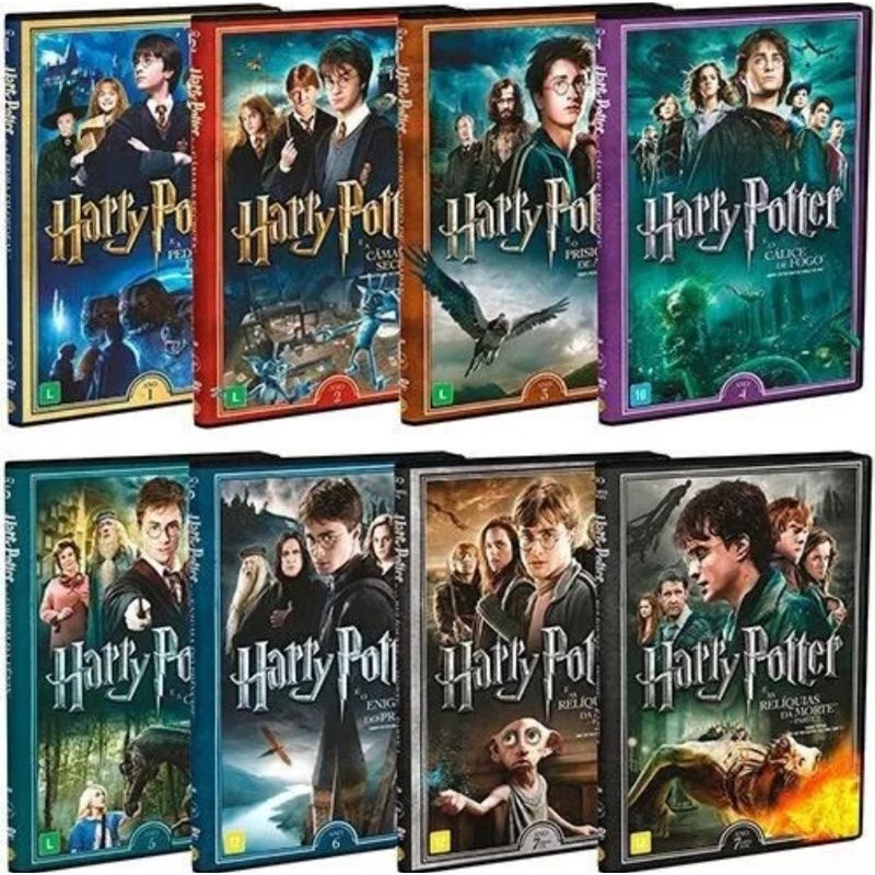 DVD Duplo Harry Potter LACRADO Edição Especial Hogwarts 2 Discos