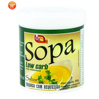 Sopa low carb, sabor frango com requeijão 300g com vitaminas e baixo carboidratos auxila na dieta