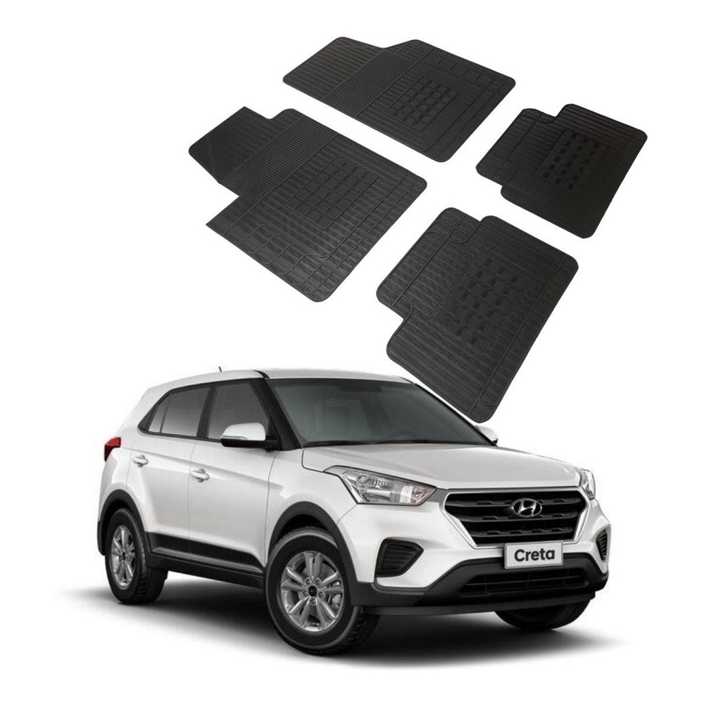 Jogo Tapete Especifico Hyundai Creta 100% Borracha Borcol