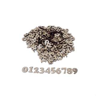 kit 50 números mdf 3 mm sendo 5 de cada 0,1,2,3,4,5,6,7,8,9 mdf em Oferta na Shopee