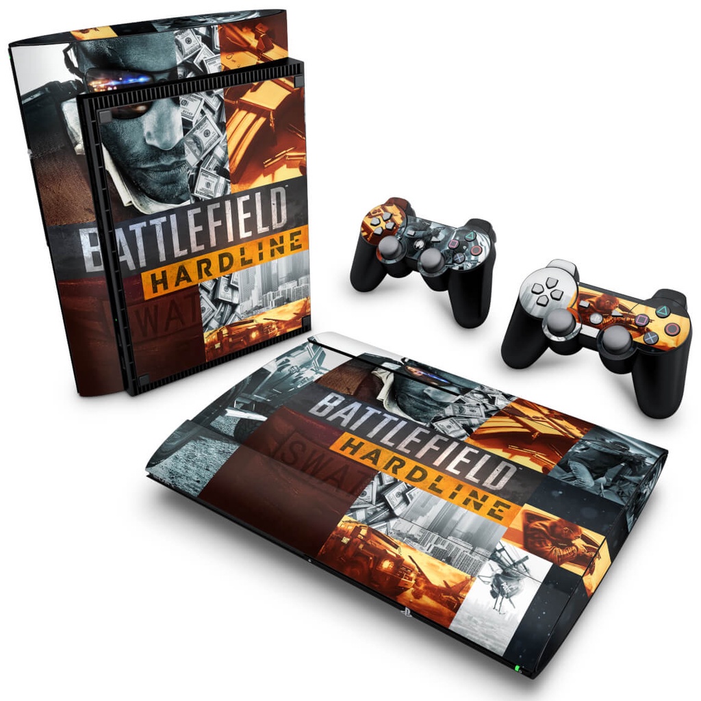 Skin PS3 Super Slim Adesivo - Battlefield Hardline
