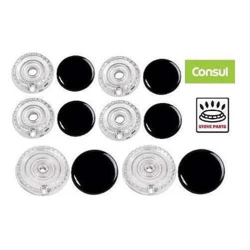 Kit Espalhador + Queimador Fogão Consul Facilite Cf576ar 6 bocas