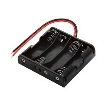 5 Porta Pilhas 4xaa Tipo Canoa