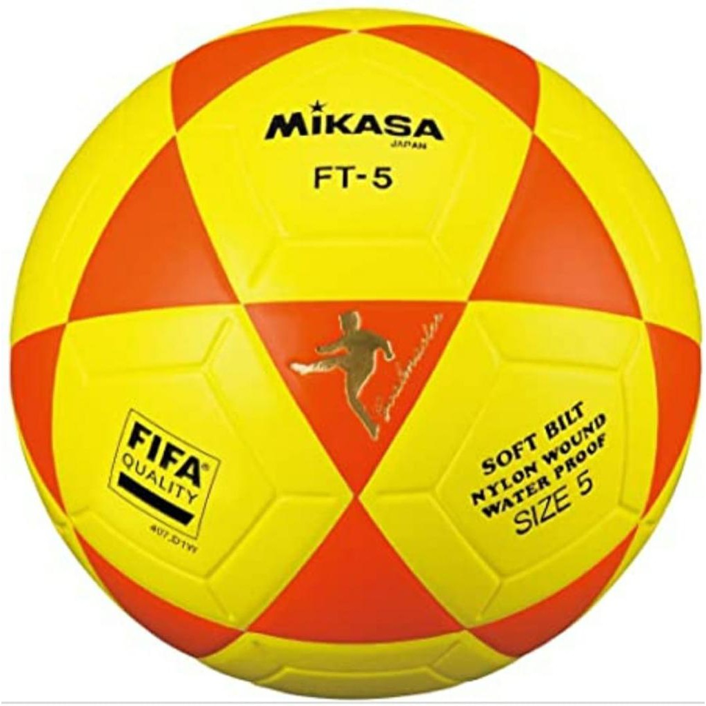 Bola De Futvôlei Futevolei Mikasa Ft5 - Ft5 Original amarela laranja (IMPORTADA)