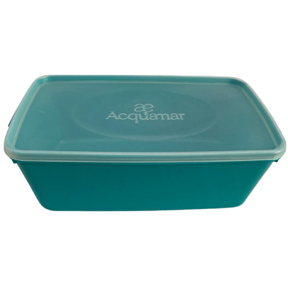 Pote 3L Plástico Cozinha Armazenar Alimenta Acquamar Diamante Verde 3L