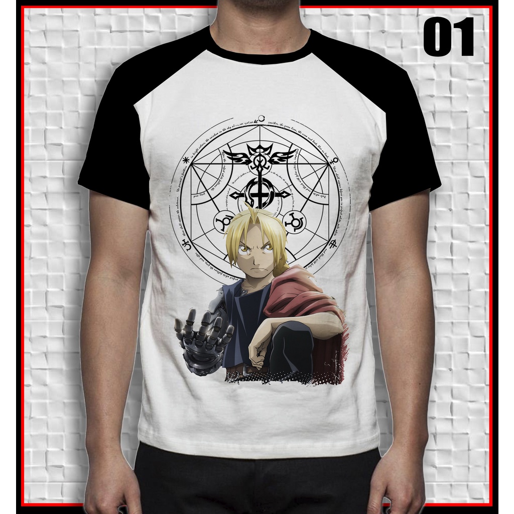 camisa de desenho personalizada arte fullmental alchemist anime mangá geek edward elric alphonse elric winry fma geek