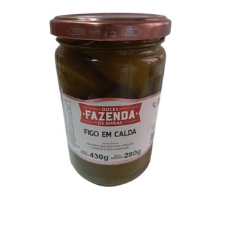Doce de figo em calda, Fazenda de Minas 430 gramas em Oferta na Shopee