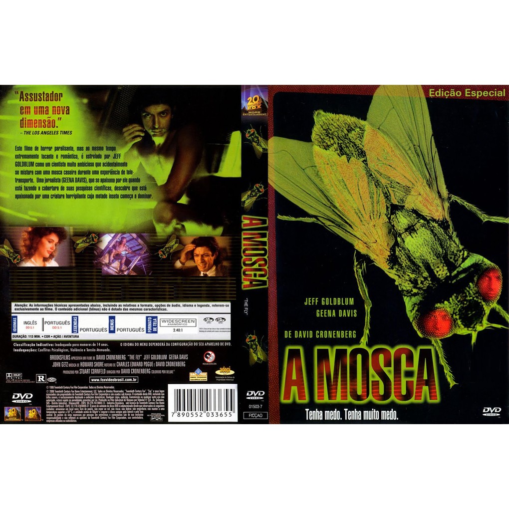 A Mosca 1986 Jeff Goldblum Geena Davis Dublado E Legendado Autorado Shopee Brasil