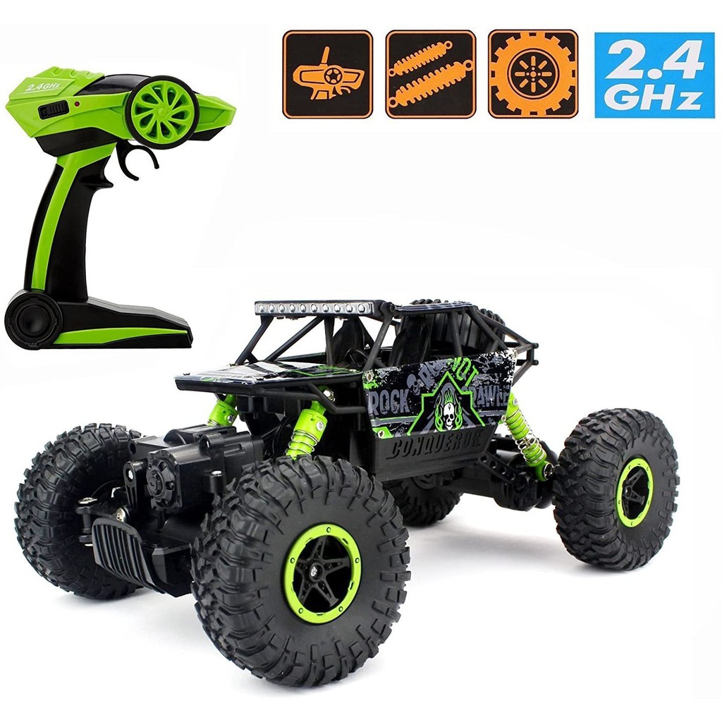 Carro Controle Remoto 4Ch 4X4 Truck Off Road Dark Green | Shopee Brasil