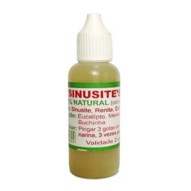 SINUSITE Gotas Original 100% Natural Uso Nasal 20 ml Renite Dor De Cabeça