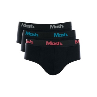 Kit com 3 Cuecas Slip Cotton Aldodão Mash