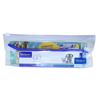 Kit Pasta Dental C.e.t  Virbac Necessaire + Escova em Oferta na Shopee