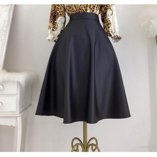 saia godê midi rodada soltinha alfaiataria moda feminina modesta evangélica cor preta social