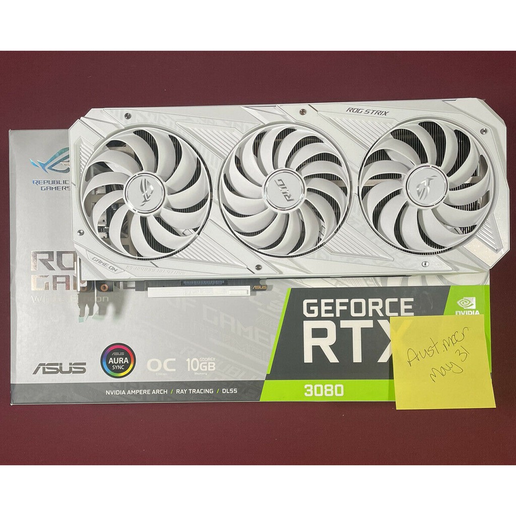 ASUS ROG Strix GeForce RTX 3080 White OC Edition 10GB GDDR6X Placa de vídeo