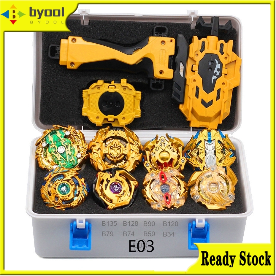 Byool Beyblade Burst Com Lan Ador / Arena Metal Fusion Infantil