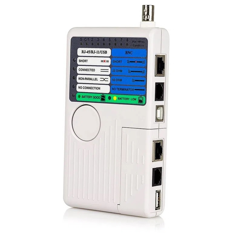 TESTADOR DE CABO RJ11 E RJ45 BNC E USB