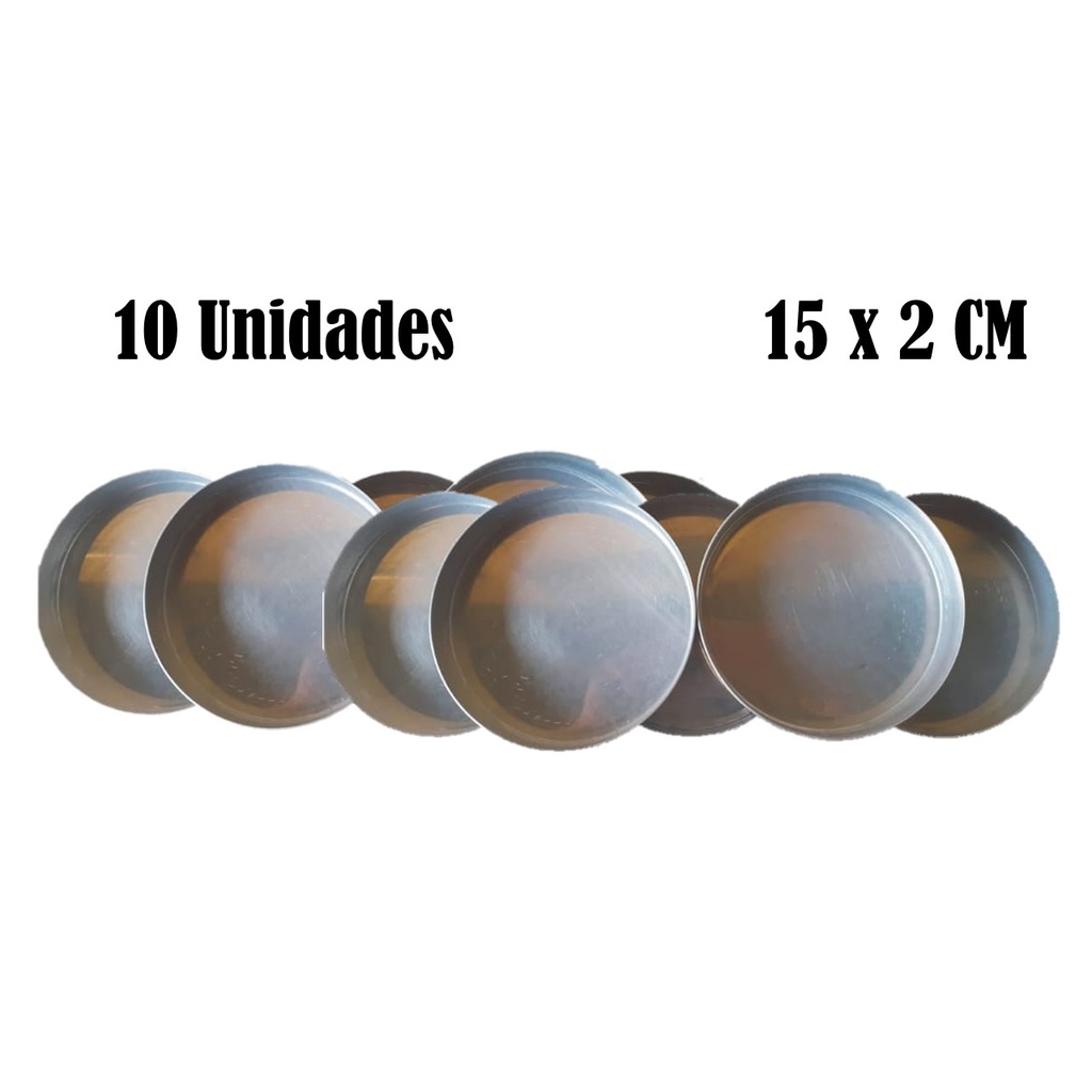 Kit 10 Formas Mini Pizza Brotinho 15 x 2 cm Shopee Brasil