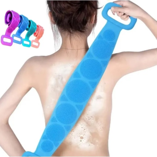 1 Escova de banho Feito de silicone no Tamanho de 69 x 7x 2 cm SAZ