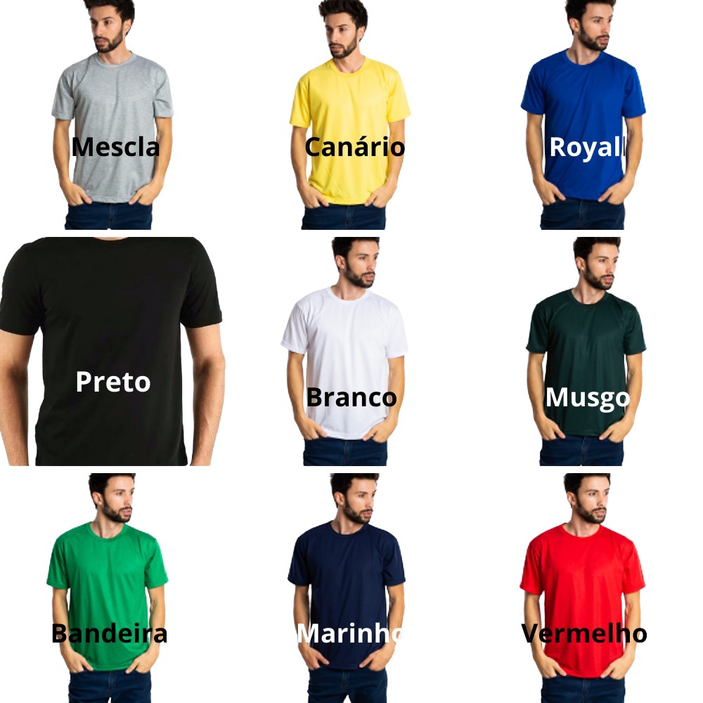 produce iron coat Kit 5 Camisetas PV Malha Fria Masculinas cores sortidas a escolher atacado  | Shopee Brasil